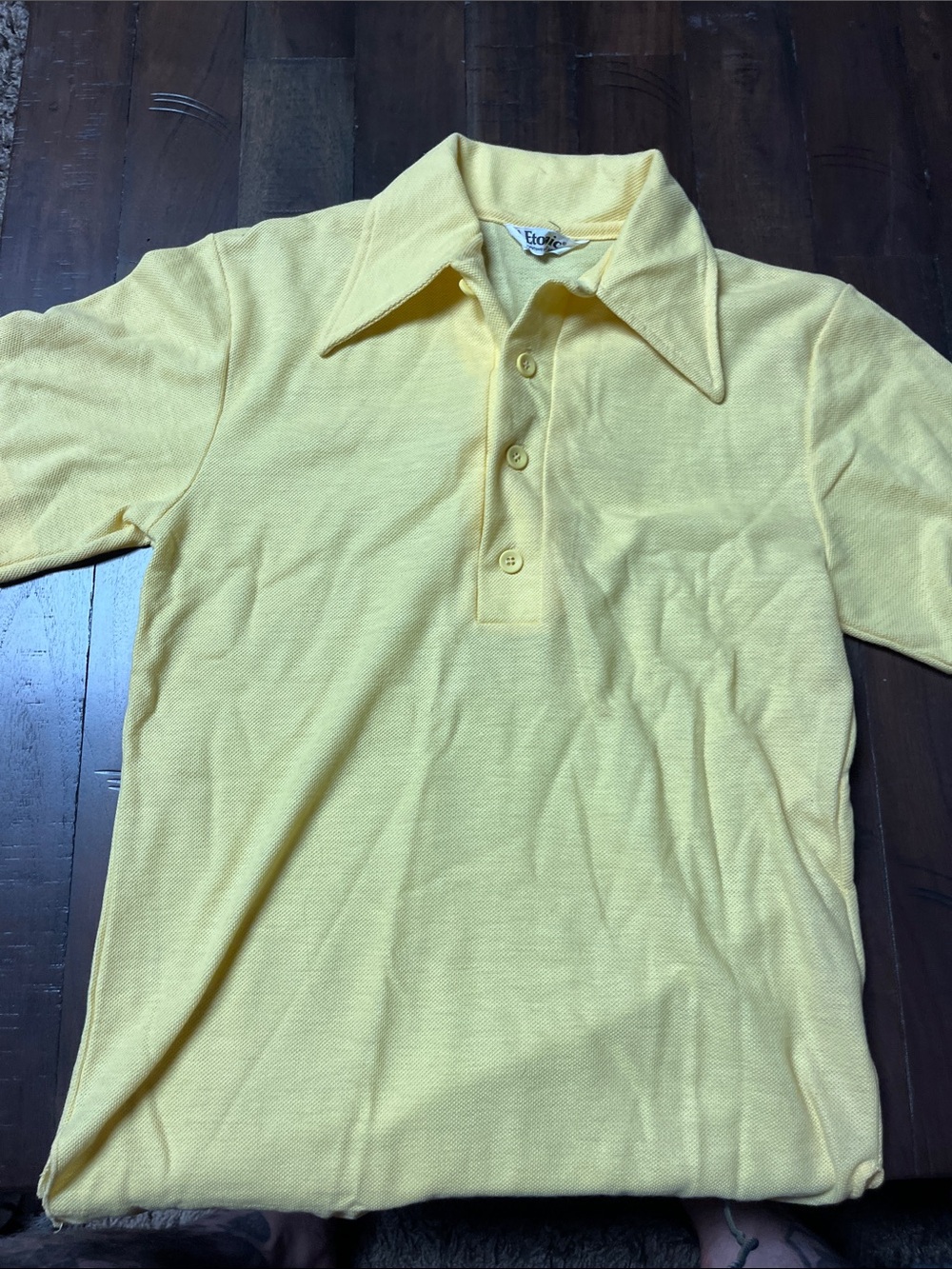 Vintage Yellow Polo Shirt by Etonic